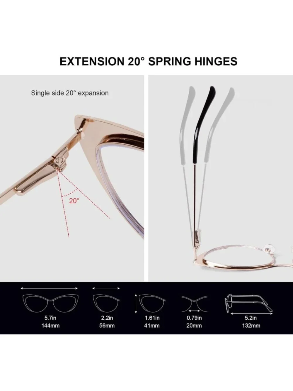 Chic Cat Eye Glasses for Women | Stylish Blue Light Blocking Eyewear